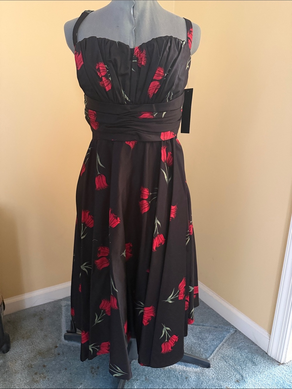 Medium Stop Staring Rose Swing Dress-NWT